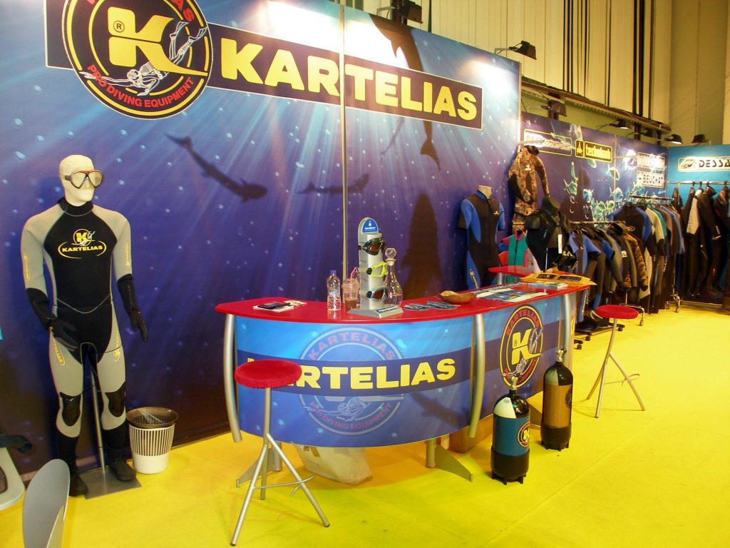 Excibition Booth For Kartelias Company At Outdoor Expo | Art & Design Group