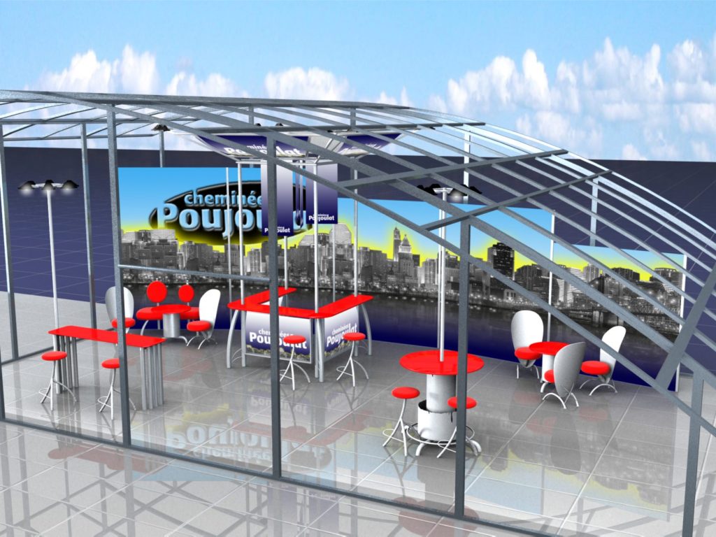 Outdoor Excibition Booth for Metal ,Chimney ,Flues and Stacks Company | Art & Design Group
