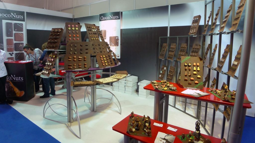 Excibition Booth for Choco Nuts With functionally & elegant counter | Art & Design Group