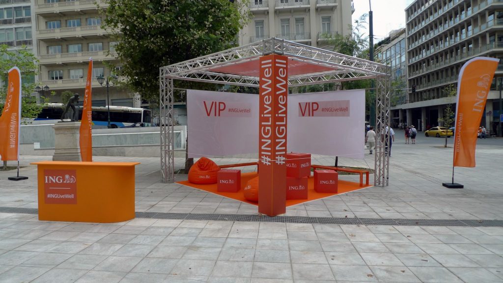 VIP Booth For 2ο ING Live Well Εvent | Art & Design Group