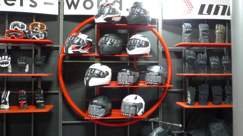 Εκθεσιακό περίπτερο της εταιρείας Bikers World στην έκθεση Μοτοσυκλέτας 2017