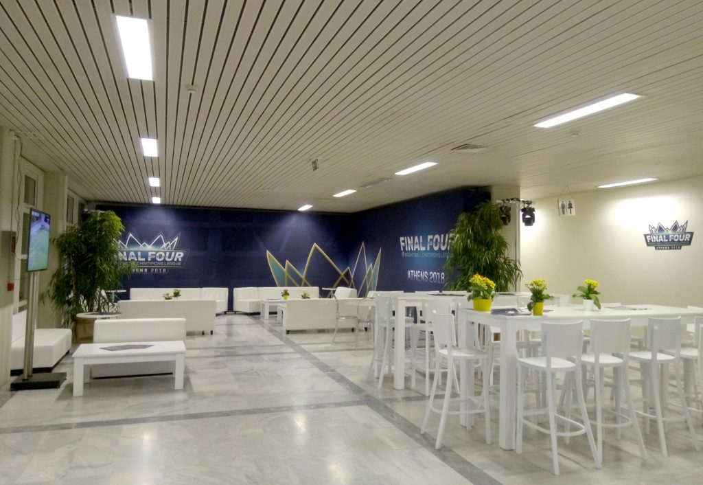 VIP lounge area OAKA FINAL4 Basketball champions league