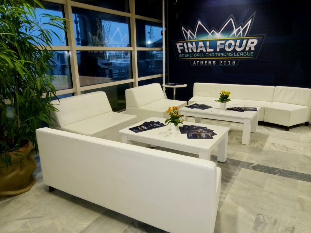 VIP lounge area OAKA FINAL4 Basketball champions league