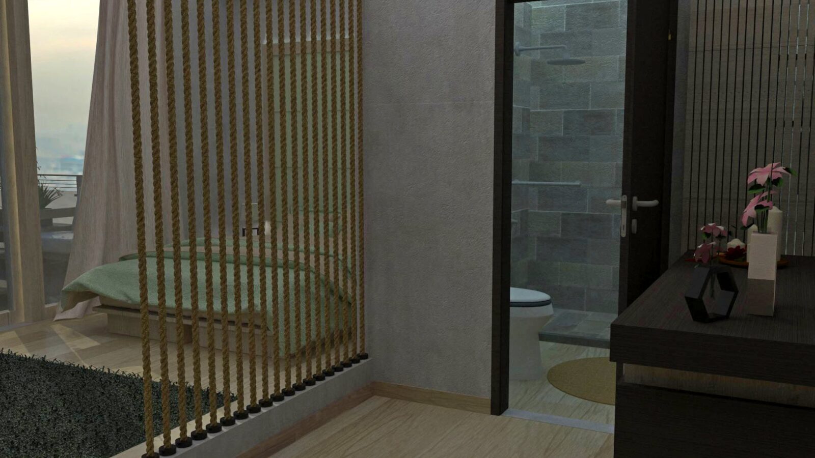 Cozy city-center hotel room