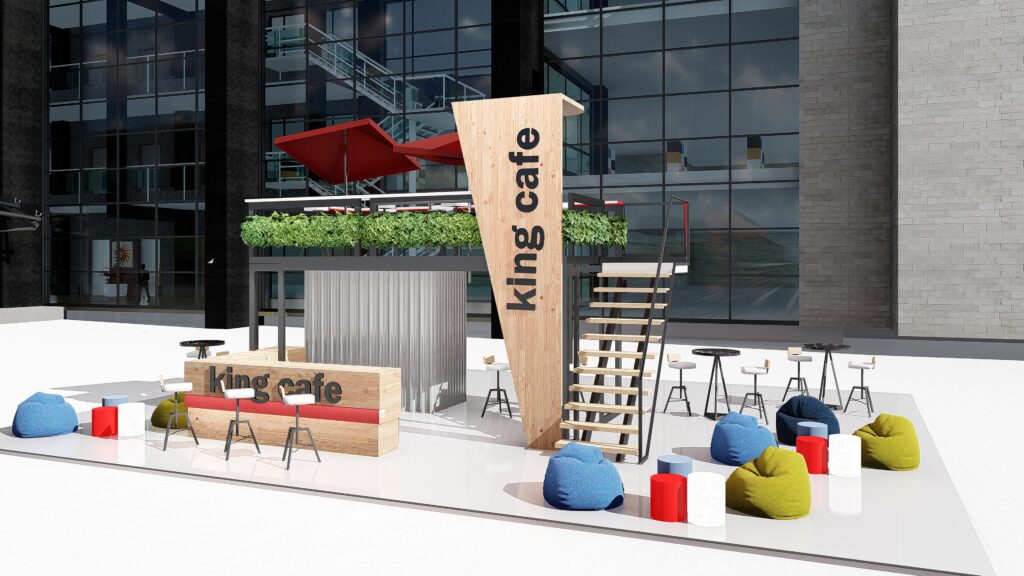 The Double-deck exhibition booth design became the focus of the audience!